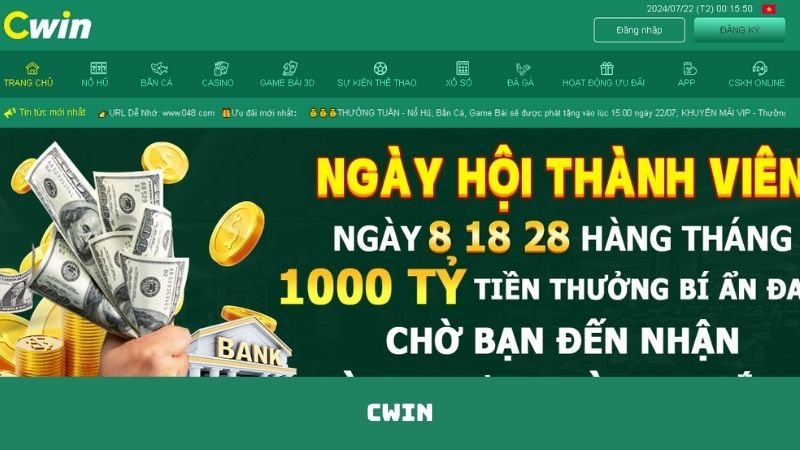 Cwin - Giao diện thân thiện, dễ sử dụng