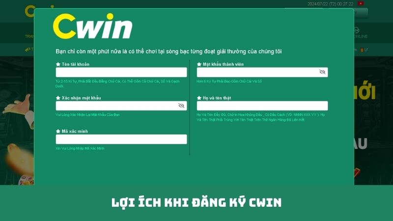 3. Lợi Ích Khi Đăng Ký Cwin