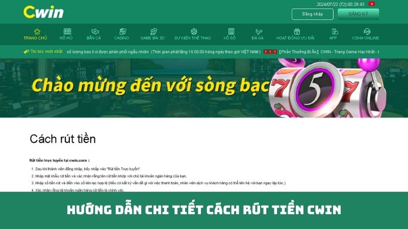 Hướng Dẫn Chi Tiết Cách Rút Tiền Cwin